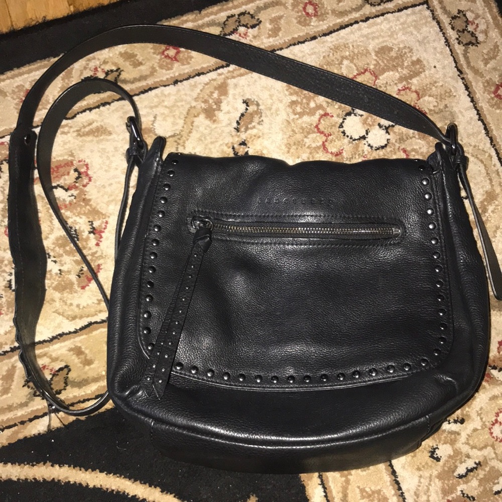 Sanctuary Studded Soft Leather Crossbody Bag